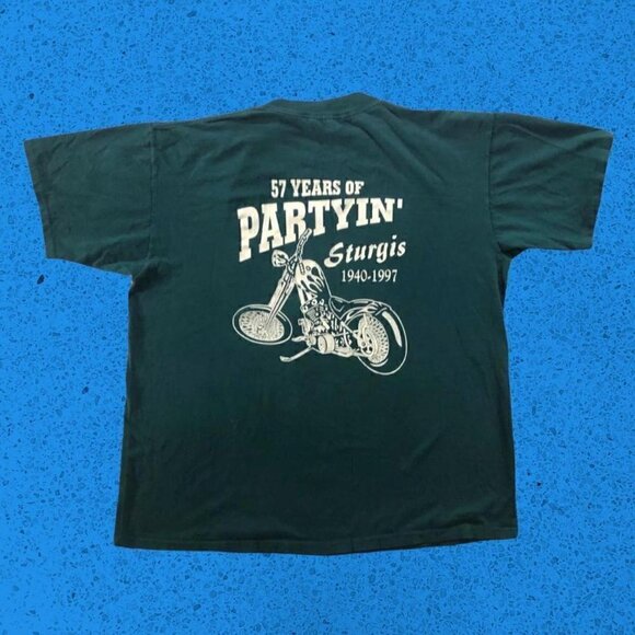 Vintage biker motorcycle t shirt - Picture 3 of 7